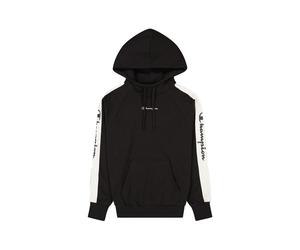 Champion Felpa Logo Banda Nero Donna M