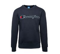 Champion Felpa Palestra Girocollo Logo Blu Uomo S
