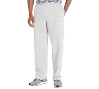 Champion Powerblend-Pantaloni in Pile con Fondo Aperto, Logo Oxford Grigio C Patch, XL Uomo