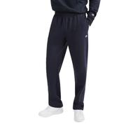 Champion, Fleece, Open-Bottom Sweatpants for Men (Reg. Or Big & Tall) Pantaloni, Navy-Logo C Patch, XL Uomo