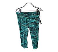 Champion GEAR Donna Pantaloni Fascia Gamba Marathon Running Capri Teal Taglia L