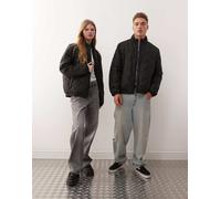 Champion - Giacca imbottita unisex nera con zip-Nero XL