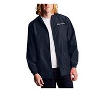 Champion, Stadium Full-zip, Wind, Water Resistant Jacket for Men Giacca, Navy Small Script, L Uomo