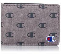 Champion Grafico Accessori da Viaggio-Portafoglio bi-Fold, Grigio mlange, Taglia Unica Uomo