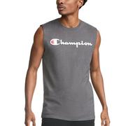 Champion Graphic Jersey Muscle Camicia, Granito Heather, XL Uomo