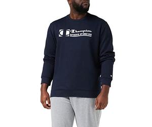 Champion Graphic Shop Authentic - Fall Fleece Crewneck Felpa, Uomo, Blu Marino, L