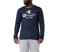 Champion Graphic Shop Authentic L-S T-shirt, Uomo, Blu Marino, S