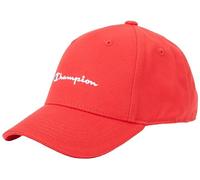 Champion Icons Accessories Junior Caps - 802421 Woven Cotton Twill Small Script Logo Cappellino da Baseball, Rosso, Taglia Unica Unisex - Bambini SS24