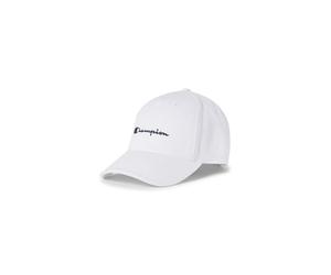 Champion Icons Accessories Junior Caps - 802421 Woven Cotton Twill Small Script Logo Cappellino da Baseball, Bianco, Taglia Unica Unisex - Bambini SS24