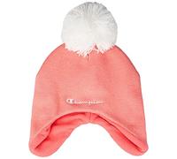 Champion Junior Knit Berretto, Bambini e ragazzi, Rosa Intenso/Bianco, Taglia unica