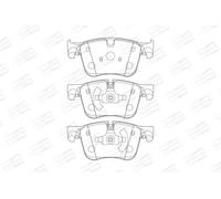 CHAMPION kit pastiglie freno 573621CH