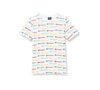 Champion Legacy American Classics - all-Over Small Logo S/S T-Shirt, Bianco, 15-16 Anni Bambini e Ragazzi SS23