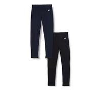 Champion Legacy American Classics G-Cotton-Lycra 2Pack Leggings, Blu Marino/Nero, 13-14 Anni (Pacco da 2) Bambina