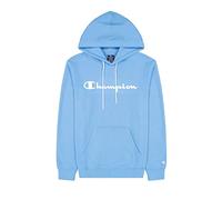 Champion Legacy American Classics Heavy Powerblend Terry Logo Felpa con Cappuccio, Azzurro, M Uomo