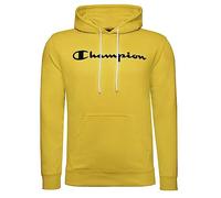 Champion Legacy American Classics Heavy Powerblend Terry Logo Felpa con Cappuccio, Giallo, M Uomo