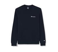 Champion Legacy American Classics Heavy Powerblend Terry Small Logo Crewneck Felpa, Blu Marino, S Uomo
