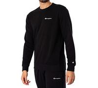 Champion Legacy American Classics Heavy Powerblend Terry Small Logo Crewneck, Nero, S Uomo SS23