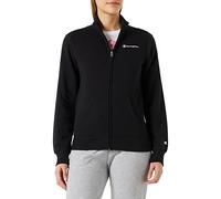 Champion Legacy American Classics Powerblend Terry Small Logo Full-Zip Felpa, Nero, S Donna