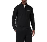 Champion Legacy American Classics - Script Logo Powerblend Fleece Half Zip Felpa, Nero, L Uomo FW23