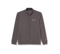 Champion Legacy American Classics - Script Logo Powerblend Fleece High-Neck Full Zip Felpa, Grigio Grafite, S Uomo FW23