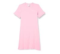 Champion Legacy American Classics Soft Cotton 1x1 Rib Small Logo Slim Vestito, Rosa Acceso, XL Donna