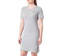Champion Legacy American Classics Soft Cotton 1x1 Rib Small Logo Slim Vestito, Grigio Melange Chiaro, L Donna
