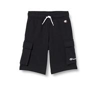 Champion Legacy American Classics - Ultra Light Powerblend Terry Cargo Bermuda Pantaloncini, Nero, 9-10 Anni Bambini e Ragazzi SS23