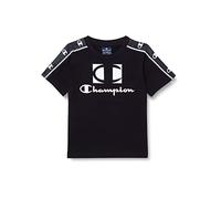 Champion Legacy American Tape-Graphic S/S T-Shirt, Nero, 3-4 Anni Bambini e Ragazzi