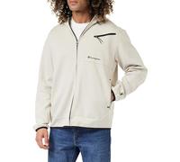 Champion Legacy American Tech - Poly-Cotton Interlock Full Zip Felpa con Cappuccio, Grigio Argento, M Uomo FW23