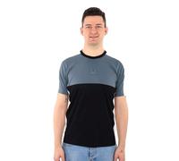 Champion Legacy Athleisure-Color Block S/S Crewneck T-Shirt, Nero/Grigio Pastello, XXL Uomo