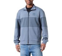 Champion Legacy Athleisure - Stretch Interlock High-Neck Full-Zip Felpa, Grigio Pastello/Grigio, Uomo SS24