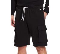 Champion Legacy Authentic Pants Powerblend Terry Cargo Bermuda Pantaloncini, Nero, S Uomo