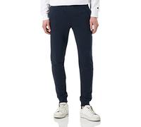Champion Legacy Authentic Pants Powerblend Terry Tape Logo Rib Cuff Pantaloni da Tuta, Blu Marino, S Uomo