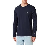 Champion Legacy Basics - L-S Crewneck Maglietta a Manica Lunga, Blu Marino, XL Uomo FW23