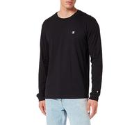 Champion Legacy Basics - L-S Crewneck Maglietta a Manica Lunga, Nero, M Uomo FW23