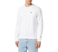 Champion Legacy Basics - Powerblend Fleece Crewneck Felpa, Bianco, L Uomo FW23