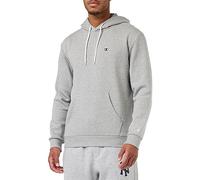 Champion Legacy Basics - Powerblend Fleece Felpa con Cappuccio, Grigio Melange Chiaro, L Uomo FW23