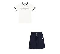 Champion Legacy Boy-Graphic Crewneck Set with Large Print, Bianco (WW001), 5-6 Anni Bambini e Ragazzi