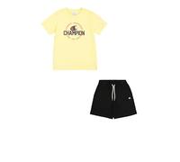 Champion Legacy Boy-Graphic Crewneck Set with Logo, Giallo (YS143), 11-12 Years Bambini e Ragazzi