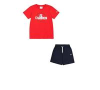 Champion Legacy Boy-Graphic Crewneck Set with Logo, Rosso (RS011), 9-10 Anni Bambini e Ragazzi