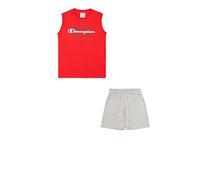 Champion Legacy Boy-Graphic Sleeveless Crewneck Set with Large Print Impostato, Red (RS011), 3-4 Anni Bambino
