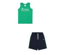 Champion Legacy Boy-Graphic Sleeveless Crewneck Set with Logo, Verde (GS130), 13-14 Anni Bambini e Ragazzi