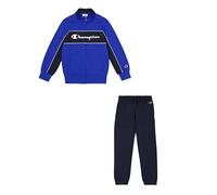 Champion Legacy Boy-Icons Full Zip Hooded Sweatsuit Tuta da Allenamento, Blue (Bs008), 11-12 Anni Bambini e Ragazzi
