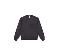 Champion Legacy C-Tech (220406) -Soft Compact Poly Fleece Pocket Crewneck Felpa, Grigio Antracite (PHA), L Uomo