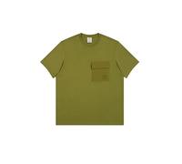 Champion Legacy C-Tech (220407) -Pocket SS Crewneck T-Shirt, Verde Oliva (GNUM), S Uomo