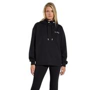 Champion Legacy C-Tech W (117515) -TCV Stretch Poly-Cotton Interlock Felpa con Cappuccio, Nero (NBK), S Donna