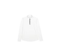 Champion Legacy C-Tech W (117586) -Quick-Dry Micro Polar Fleece Half-Zip High-Neck Felpa, Marshmallow (STR), L Donna