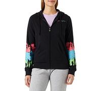 Champion Legacy Color Ground Powerblend Small Logo Full Zip Felpa con Cappuccio, Nero, M Donna