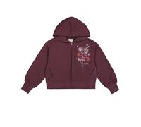 Champion Legacy Emotional Dance G (405015) -Ultra-Light Soft Compact Fleece (240gr) Full-Zip Hooded Felpa con Cappuccio, Melanzana Scuro (PPE), 9-10 Anni Bambina