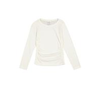 Champion Legacy Emotional Dance G (405021) -Soft Cotton 1x1 Rib (190gr) LS Crewneck Maglietta a Manica Lunga, Marshmallow (STR), 3-4 Anni Bambina